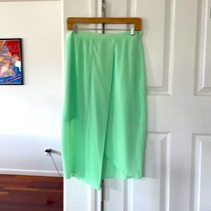 Draped Mint wrap Skirt